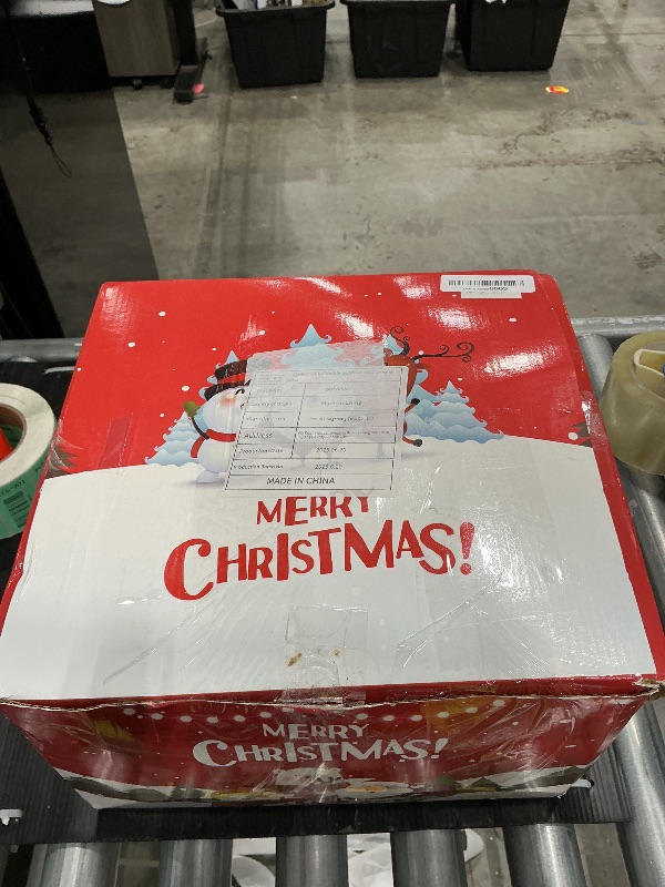 Photo 1 of 10FT Christmas Inflatables Archway with Santa Claus, Snowman & Christmas Tree, Large Blow Up Outdoor Decorations with 5 LED Lights, Self-Inflate Christmas Arch for Yard Lawn Patio Holiday Decoration