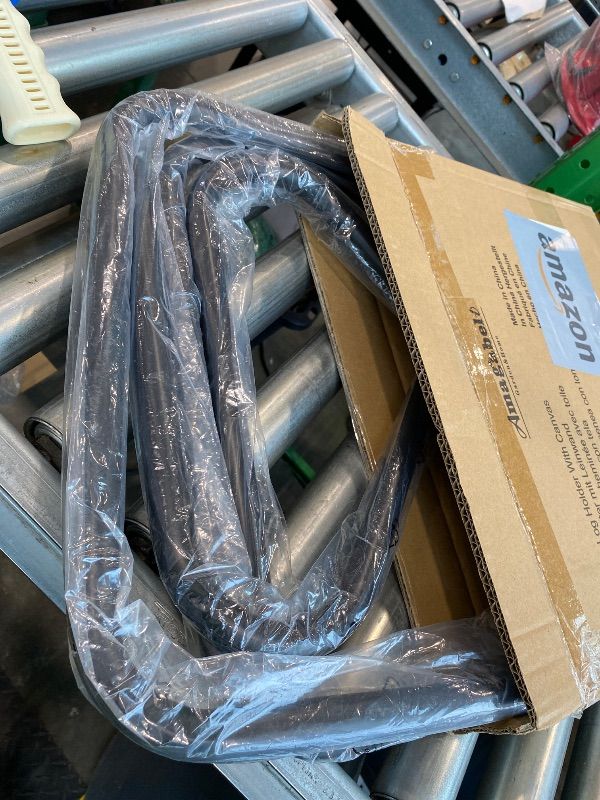 Photo 1 of ***MISSING PIECES*** AMAGABELI GARDEN & HOME Fireplace Log Holder with Canvas Firewood Rack Indoor Tote Carrier Metal Wood Rack Black Firewood Holders Storage Heavy Duty Logs Stacker Basket with Handles Kindling