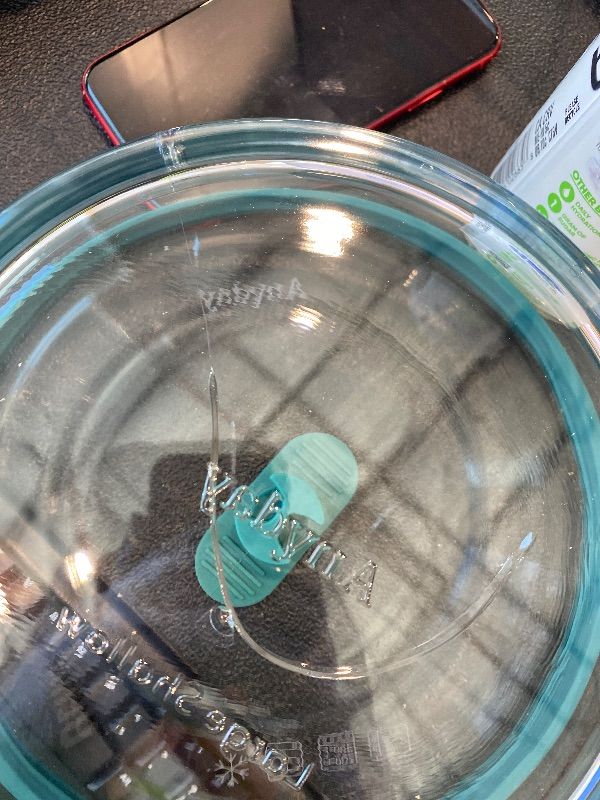 Photo 1 of ***MAJOR DAMAGE*** Anyday 7-Cup Glass Food Storage with Glass Lid, Round Shallow Dish | Plastic-Free Meal Prep & Microwave Cookware | Stackable Airtight Storage Container with Vented Lid for Microwave-Safe Reheating