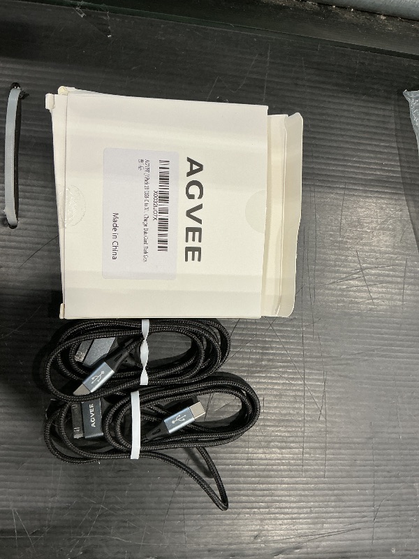 View 2 of AGVEE [2 Pack 3ft USB-C to 30 Pin Cable for Old iPhone 4/4S iPad 1/2/3 iPod, Braided Metal Shell Type-C to 30Pin Adapter Charging Charger Data Cord, Dark Gray