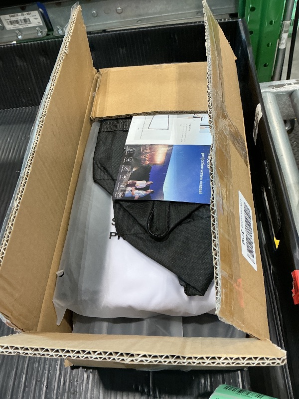 Photo 1 of Outdoor Projector Screen with Stand - 120 inch Portable Projector Screens Indoor Outdoor Projector Screen 16:9 4K HD Outdoor Movie Screen with Carry Bag,Enioy Home Theater Projection Screen.