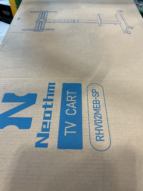 Photo 1 of *MISSING ITEMS UNKNOWN*
Neothm Mobile TV Stand with Power Outlet, Tilting & Swivel Rolling TV Cart for 32-75 Inch TVs, Height Adjustable Portable TV Stand with Shelf, Portrait/Landscape, 88 lbs Capacity, Max VESA 600x400mm