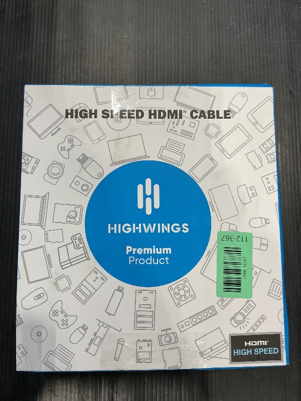 View 2 of Highwings 8K@60 Long HDMI Cable 15FT, 48Gbps 2.1 High Speed Gaming HDMI Cord 4K120 144Hz RTX 3090 eARC HDCP 2.2&2.3 Compatible for PS5, SoundBar, AVR, UHD TV