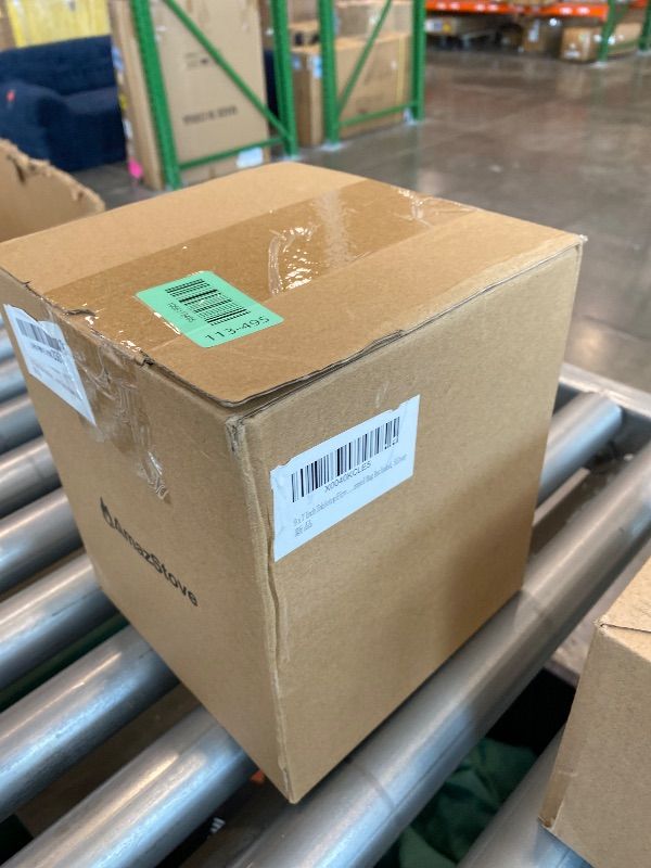 Photo 1 of *USED*
9.7 x 7.1 Inch Tabletop Fire Pit by AmazStove, Low Smoke Camping Stove for Outdoor Safe Burning Firepits, Fueled Pellets or Wood, Travel Bag Included (Silver, 9.7 x 7.1 INCH)