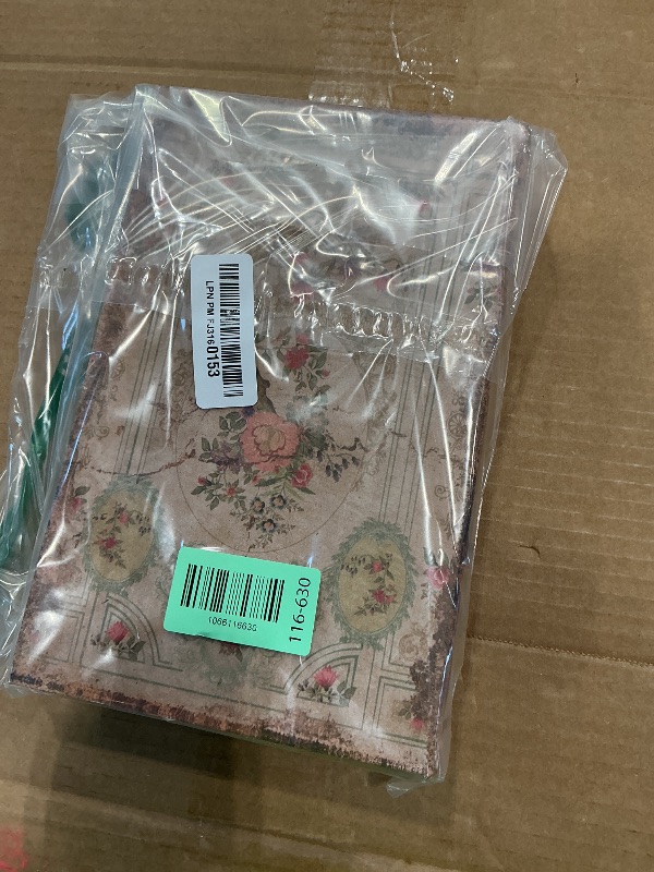 Photo 1 of Microkize Decorative Vintage Book Shaped Trinket Storage Box Rose Pattern -24A-001,French Vintage Book Box Coffee Table Decoration