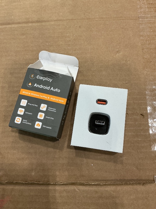 Photo 1 of ?2026 Upgarded? Wireless CarPlay Adapter for iPhone, Mini USB Design for Cars with Wired CarPlay, Fast Connection,5.8GHz WiFi,No Delay, Compatible with iOS 10+ & iPhone 6+, USB/Type C,Plug and Play