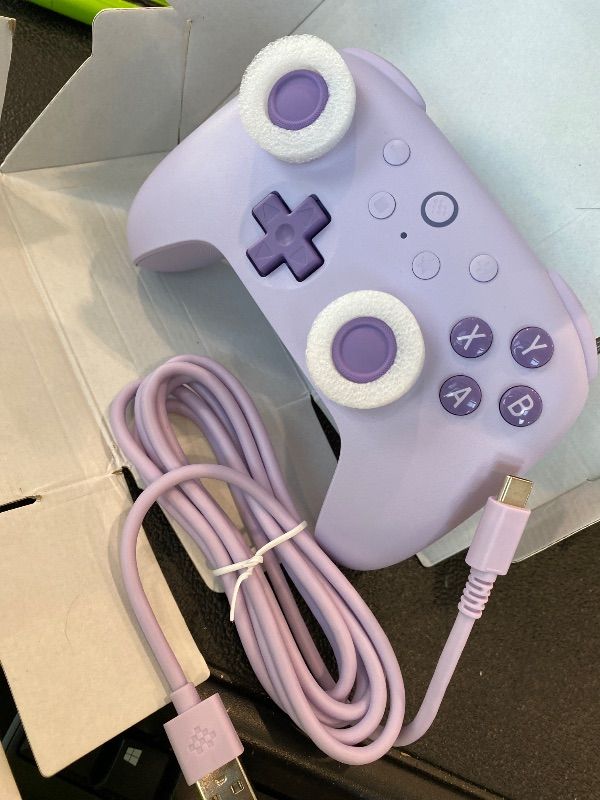 Photo 1 of *UNTESTED*
8BitDo Ultimate 2C Wired Controller for Windows PC and Android, with 1000Hz Polling Rate, Hall Effect Joysticks and Hall Triggers, and Remappable L4/R4 Bumpers (Purple)