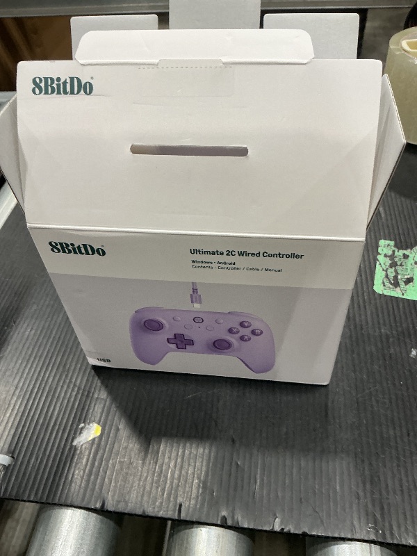 Photo 1 of *UNTESTED*
8BitDo Ultimate 2C Wired Controller for Windows PC and Android, with 1000Hz Polling Rate, Hall Effect Joysticks and Hall Triggers, and Remappable L4/R4 Bumpers (Purple)