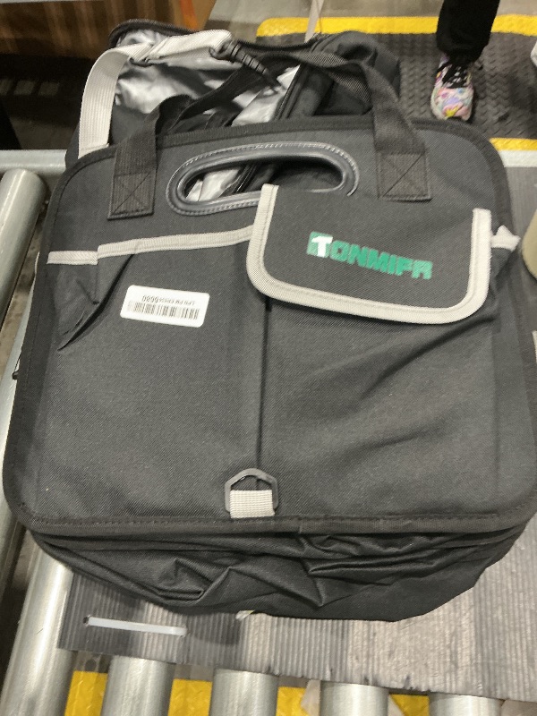 Photo 1 of 112L Large Capacity Car Trunk Organizer with 20L Insulated Fresh-Keeping Bag, Heavy-Duty 600D Waterproof Oxford Collapsible Storage for SUV, Sedan, Truck, 2 Securing Hooks & Reflective Strips?