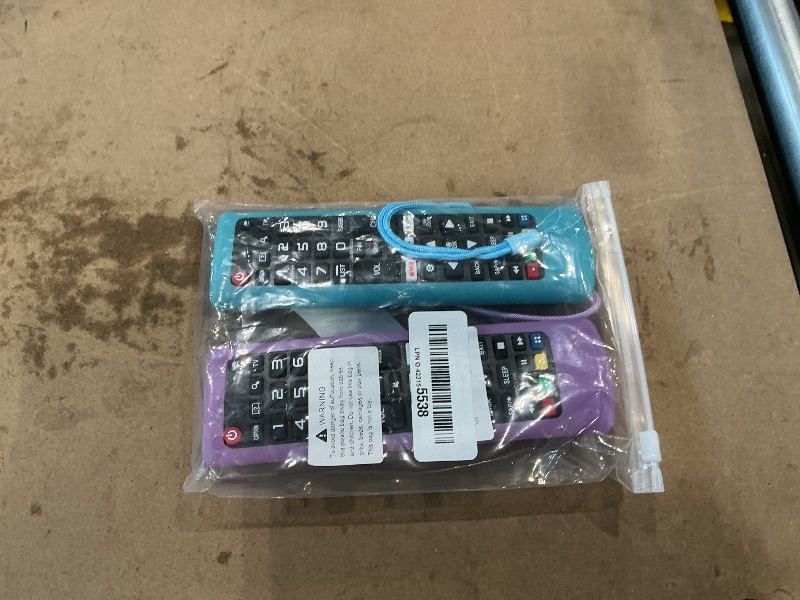 Photo 1 of (2+2 Packs) Replacement Remote Control No Setup Fit LG TV Remote with Anti-Lost Soft Protective Silicone Cover Case Blue & Purple, Universal for LG All Smart LCD LED HDTV UHD OLED 3D 4K TVs