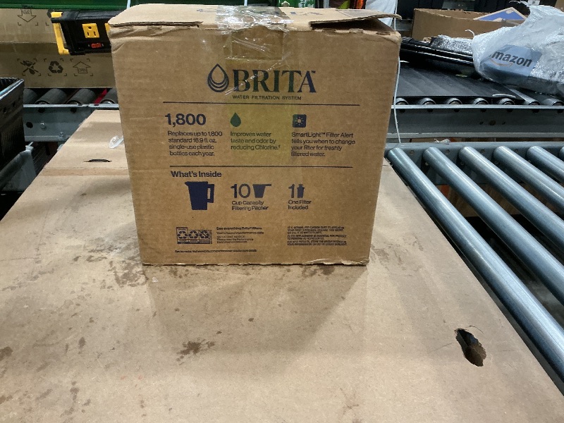 Photo 1 of ** FACTORY SEALED**Brita Large Water Filter Pitcher for Tap and Drinking Water, Includes 1 Standard Filter, BPA-Free, Lasts Two Months, 10-Cup Capacity, Bright White