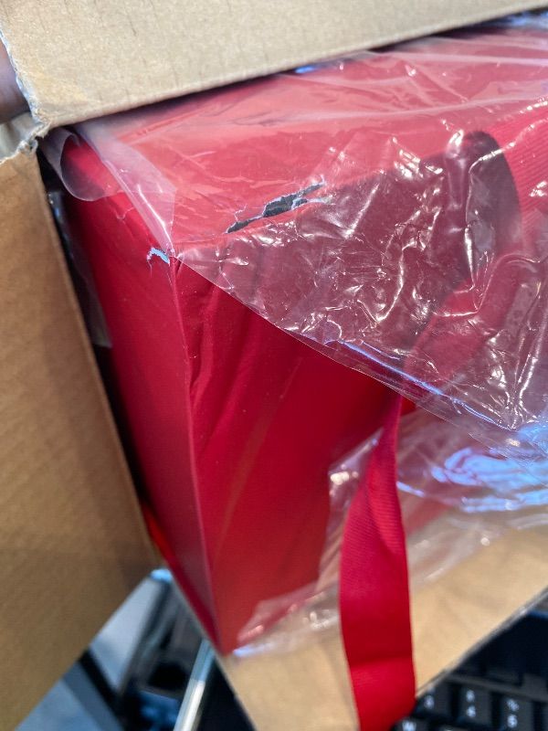 Photo 1 of *MINOR DAMAGE - USED*
Hallmark Medium Gift Box with Lid and Shredded Paper Fill (Red 7 inch Box) for Birthdays, Graduations, Anniversaries, Christmas, Valentine's Day, All Occasion