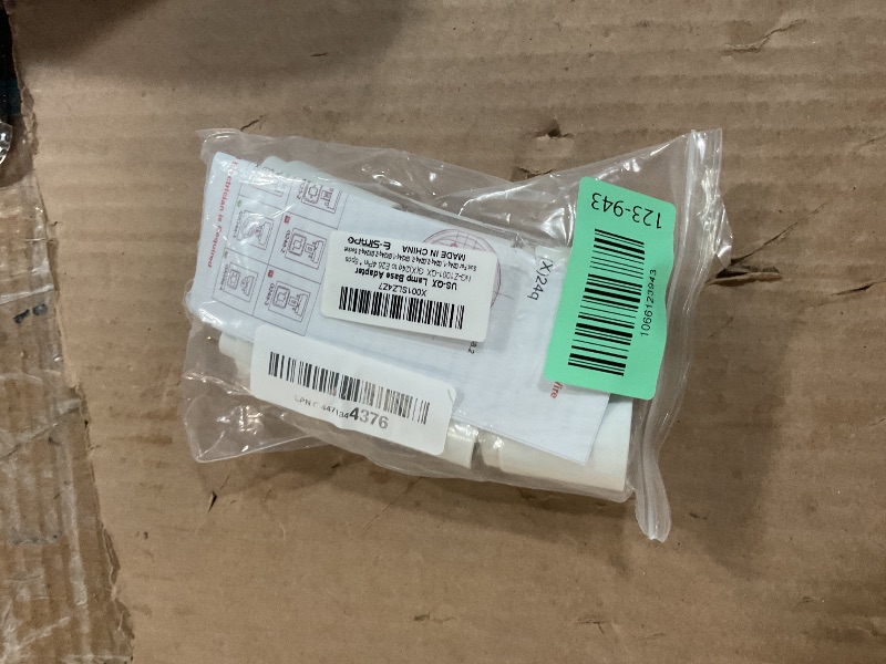 Photo 1 of [Must Bypass Ballast to Avoid Flick Smoke Burn] 6pcs E-Simpo 4Pin Conductive Gx24q to E26/E27 Lamp Base Adapter Short G24q to Medium Edison Light Socket Converter Replace CFL PL GX24Q Holder