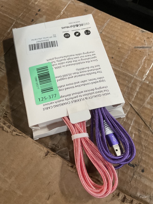 Photo 1 of [MFi Certified] iPhone Charger 6FT 3PACK USB A to Light-ning Cable Nylon USB iPhone Fast Charging Cable Cord with Tinned Copper Compatible iPhone 14/13/12/11 Pro/MAX/XR/XS/8/7/6 Plus S SE/iPad iPod