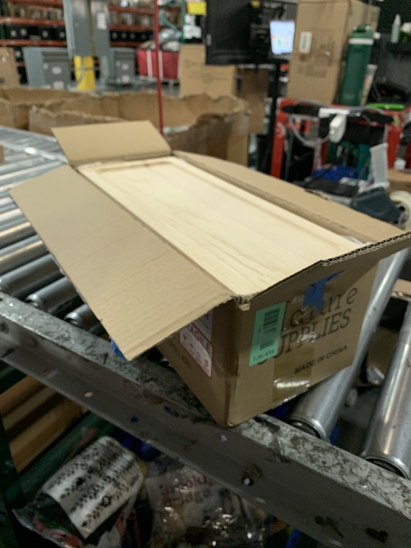 Photo 1 of [Pack of 2] Wooden Cable Storage Box, Large Storage Stand for Desk, TV, Computer, USB Hub