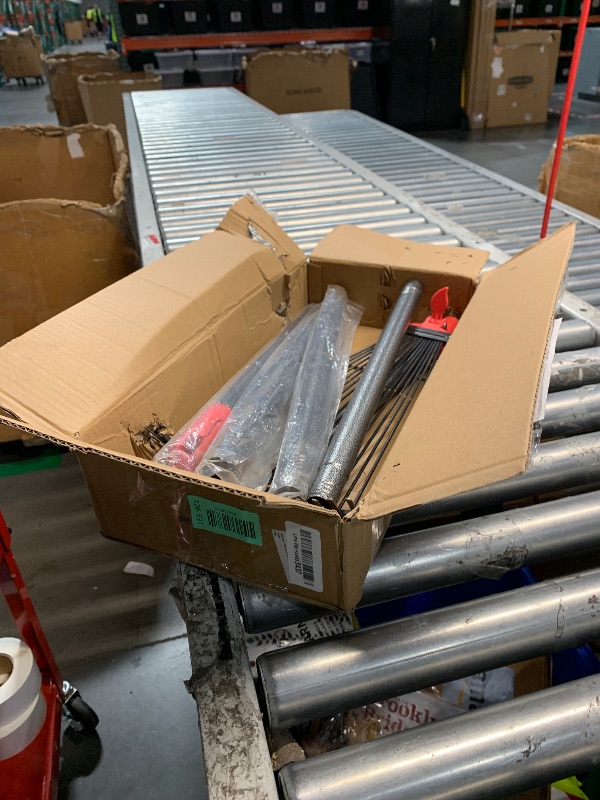 Photo 1 of (used)(minor damage) BsBsBest 75 Inch Rake for Leaves with 18 Metal Tines 10-18" Expandable Head Rakes Adjustable Handle for Lawn Leaf Rake