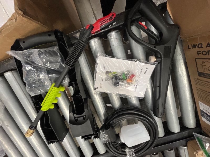 Photo 1 of **********NONFUNCTIONAL, FOR PARTS ONLY*************
Pressure Washer, Power Washer with 4 Quick Connect Nozzles, High Pressure Cleaning Machine with Foam Cannon for Cars/Fences/Driveways/Patios/Home Cleaning