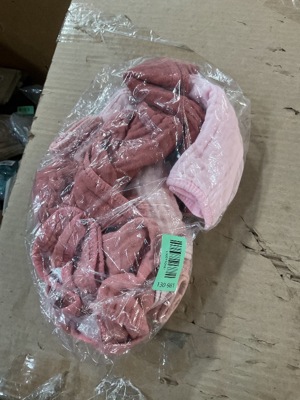 Photo 1 of Looxii Muslin Burp Cloths Baby Girl 6 Pack - 20" x 10" - Ultra Soft & Absorbent, 6-Layer 100% Cotton for Spit Up & Drool- Gentle Baby Burping Cloth, Newborn Essentials Shower Gift Girl, Gradient Pink