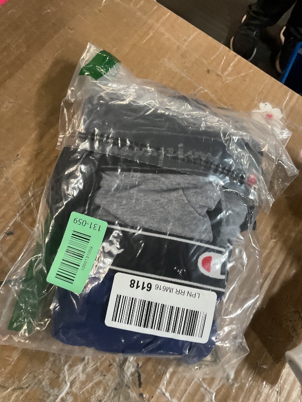 Photo 1 of (junior size large) Champion Men's Underwear Boxer Briefs, Cotton Stretch, Total Support Pouch, Moisture-Wicking, No Ride-Up Fit, 3-Pack