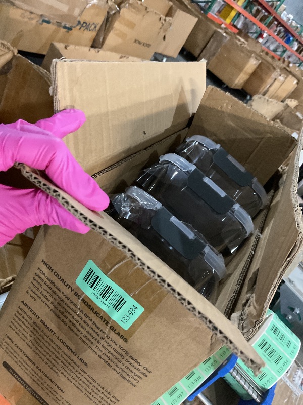 Photo 1 of [8-Pack,30 oz]Glass Meal Prep Containers,Glass Food Storage Containers,Airtight lunch Containers with Lids, Microwave, Oven, Freezer and Dishwasher