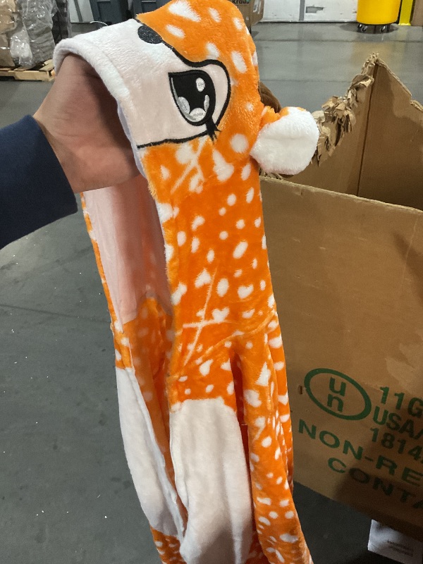 Photo 1 of ***DAMAGED - SEE NOTES/PICTURES*** ABENCA Kids Deer Onesie Reindeer Costume Animal Girls Pajamas Christmas Halloween Cosplay Sleepwear.Dear.130