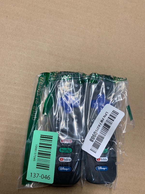 Photo 1 of (Pack of 2) Replacement Remote Control Only for Roku TV, Compatible for TCL Roku/Hisense Roku/Onn Roku/Sharp Roku/Element Roku/Westinghouse Roku/Philips Roku Smart TVs (Not for Roku Stick and Box)