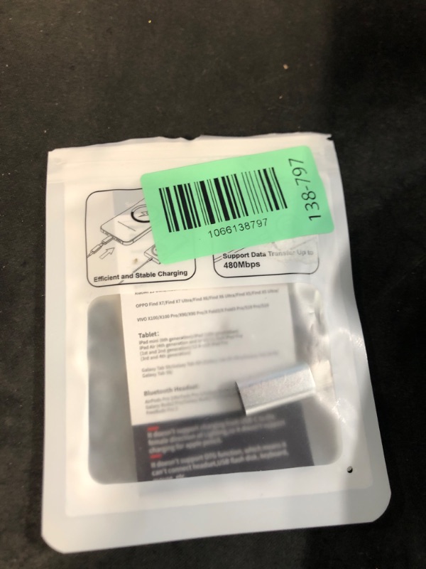 Photo 1 of ????? ???????? Lightning to USB C Adapter for iPhone 16/15 Pro Max/Plus,Samsung S25,iPad,Not for Audio,Charging & Data Sync ONLY,Type C Charger Connector,for iPhone 16/15 Charger