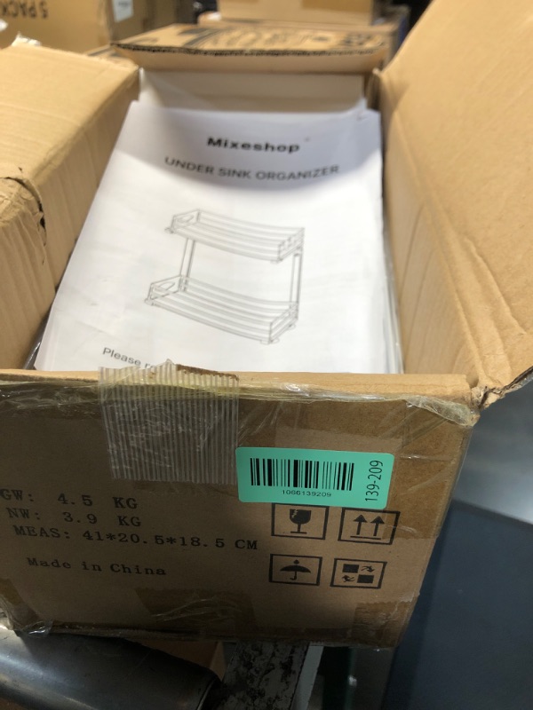 Photo 1 of (only one) mixeshop Under Sink Organizer, 2 Tier Under Sink Organizers and Storage, Adjustable Height