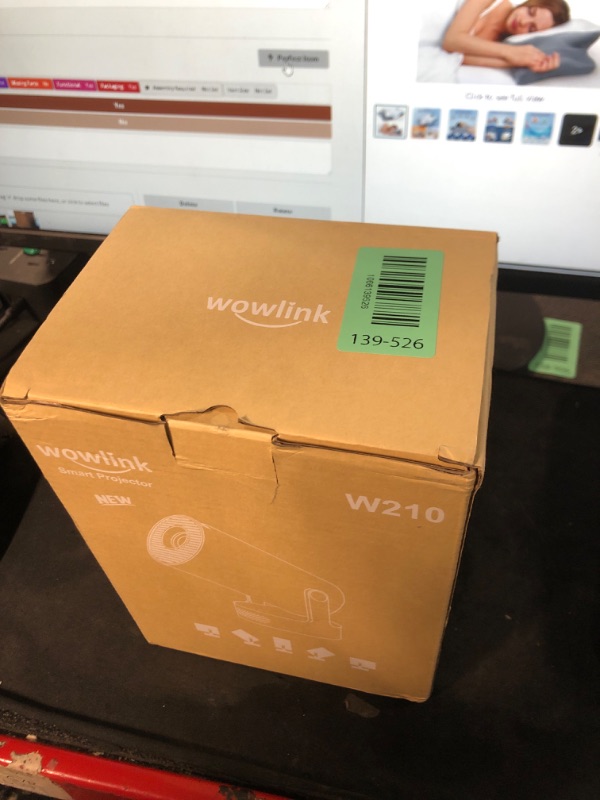 Photo 1 of [Built-in Apps & 2025 Upgraded] Mini Projector with WiFi 6 and Bluetooth 5.4 Support 4K 1080P Auto Keystone 180° Rotatable Projector Portable Compatibile with HDMI/TV Stick/Memory Stick/Laptop, White