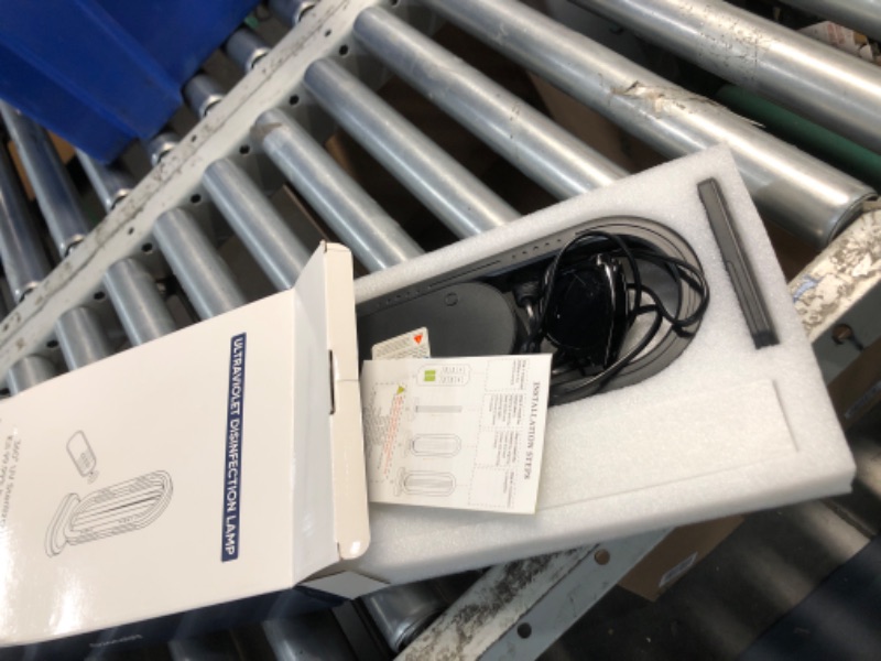 Photo 1 of Feefir UV Light Sanitizer,4-Speed Timing and Remote Control UVC Home Disinfection Device,Portable Ultraviolet Light Sanitizer for Bed Bugs and Dust Mites,UV Lamp for Whole Room,Black