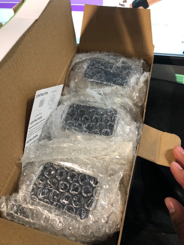 Photo 1 of LYHOPE Solar Fence Lights Outdoor, IP65 Waterproof Solar Light for Outside, 12 Pack Deck Light for Backyard, Railing, Patio, Deck Fence, Stair Railings and Wall (Warm Yellow)