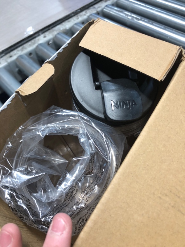 Photo 1 of ***(HEAVILY USED/ MISSING A LID)***
2 Pack Blender Cups Replacement for Ninja, 24oz Blender Cups with To-Go Lids Compatible with Nutri Ninja Auto IQ BN401 BN751 BN801 Bl450 BL456 BL480 BL482 BL642 BL682 Foodi SS151 SS351 SS401