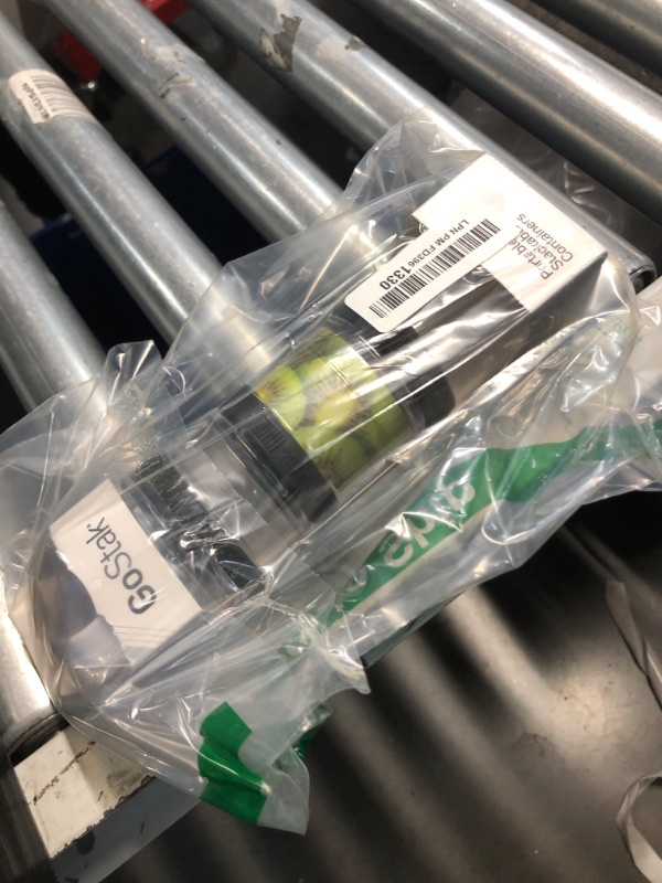 Photo 1 of BlenderBottle GoStak Twist n' Lock Storage Jars, 4-Piece Starter Pak, Black