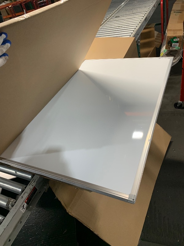 Photo 1 of ***DAMAGED, SEE PHOTOS | TRUCK/TRAILER PICKUP ONLY*** WEYOUNG White Board 96 x 48, Large Magnetic Dry Erase Board for Wall, Foldable Giant Whiteboard Aluminum Frame, 8' X 4' Wall-Mounted Pen Board with Long Marker Tray for Office, Classroom, Home