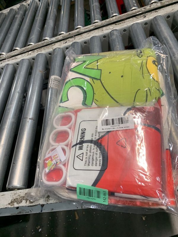 Photo 1 of ***FACTORY SEALED*** Christmas Grinch Shower Curtain Set 4-Piece with Non-Slip Bath Mat, Toilet Lid Cover, and Rugs | Holiday Bathroom Decor Set, 71x71 Inches