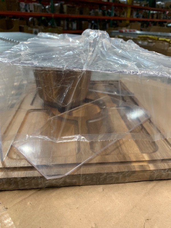 Photo 1 of ***DAMAGED - SEE NOTES/PICTURES***
Acacia Wood Cake Stand with Lid - 15" Rectangular 2-in-1 Serving Board & Dessert Display, Shatterproof Acrylic Cake Dome Cover(5.1" high), Charcuterie Platter for Cheese, Fruit, Appetizers (15 inch)