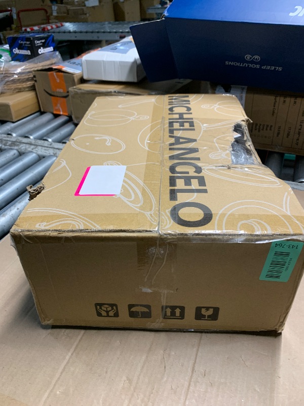 Photo 1 of ***STOCK PHOTO FOR REFERENCE ONLY***
MICHELANGELO Pots and Pans Set - Nonstick Ceramic Cookware Set, 8-Piece Healthy Cooking Set, Non-Toxic, Oven Safe & Compatible with All Stovetops - Grey