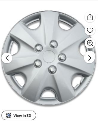 Photo 1 of ***MISSING PARTS***
Auto Drive 15 Inch Silver Alloy Finish Hubcap Wheel Covers - Set of 4 - Fits Most Cars