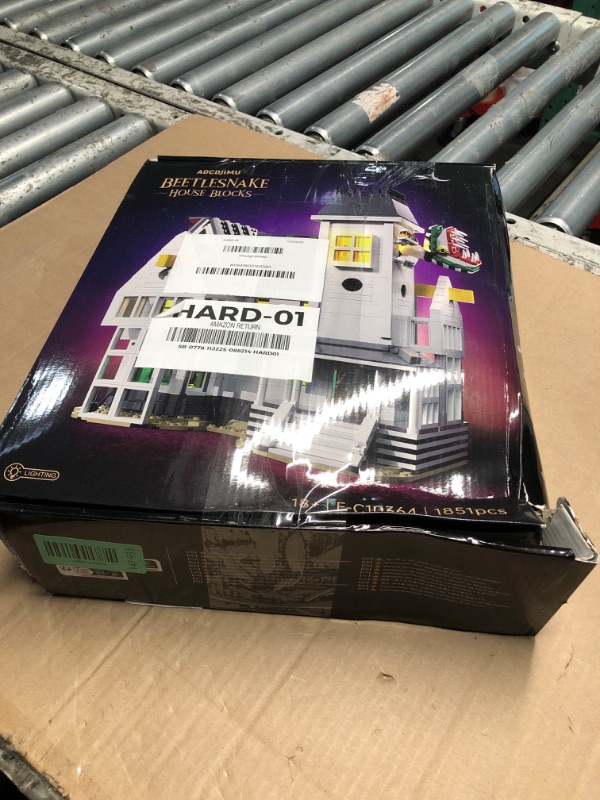 Photo 1 of Horror Movie Beetle House Halloween Building Blocks Set, Betelgeuse Sandworm Monster Lydia Deetz Toys Compatible with Lego, Creative Birthday Decor Gift for Film Fans 18+ Adult (1851pcs)