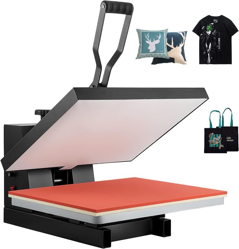 Photo 1 of VEVOR Heat Press 16x24, 1700W Power Heat Press Machine, Fast Heating, High Pressure Heat Press Machine for T-Shirt