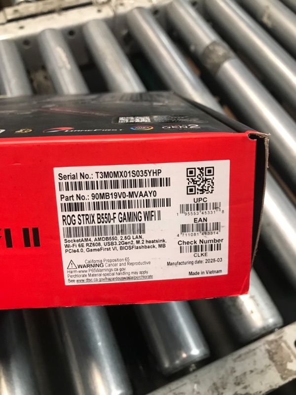 Photo 3 of ASUS ROG Strix B550-F Gaming WiFi II AMD Socket AM4 ATX DDR4 Motherboard