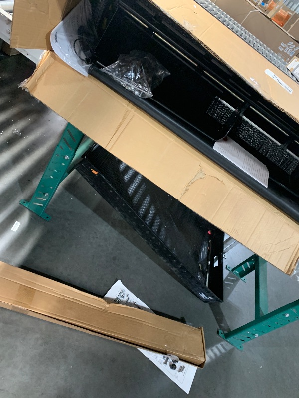 Photo 1 of ** item is missing some hardware and possibly parts** Brinly STS-42BHDK-A 42" Tow-Behind Lawn Sweeper with Dethatcher and Hamper Windscreen