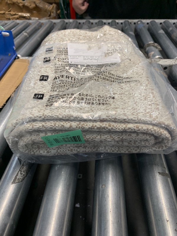 Photo 2 of *USED*Collive Washable Hallway Runner Rug, Farmhouse Non Skid Kitchen Runner Rug 2x8 Boho Entryway Rugs, Tan Cotton Braided Modern Carpet Runners for Bedside Doorway Kitchen Floor