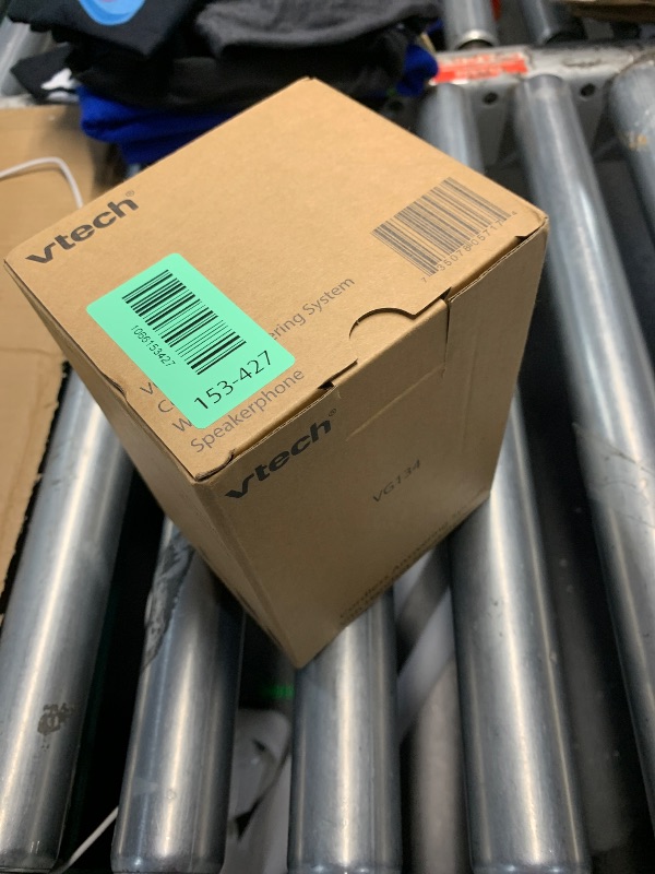 Photo 1 of [New] VTech VG134 DECT 6.0 Cordless Home Phone with Bluetooth Connection, Digital Answering Machine, Backlit Display,Full Duplex Speakerphone, Caller ID/Call Waiting,1000 ft Range (White/Grey)