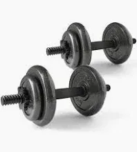 Photo 1 of Athletic Works 40lb Adjustable Cast Iron Dumbbell Set