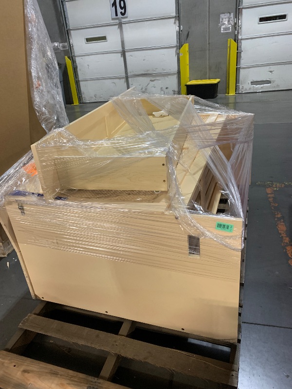 Photo 4 of Merax Queen Size Murphy Bed with Charging Station, Large Storage Drawer, Foldable Pull Out Murphy Chest Bed for Apartments, Bedrooms, Studio, No Spring Box Needed, Gold