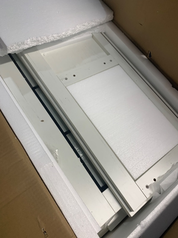 Photo 1 of *** BOX 2/2 *** PARTIAL SET ***TRUCK/TRAILER PICKUP ONLY***Garvee Fireplace TV Stand with 3-Sided Glass & Adjustable LED Flame,Glass Doors & Storage Shelves for TVs,Electric Fireplace Modern Entertainment Center Console Table Cabniet,for TVs up to 85",75"