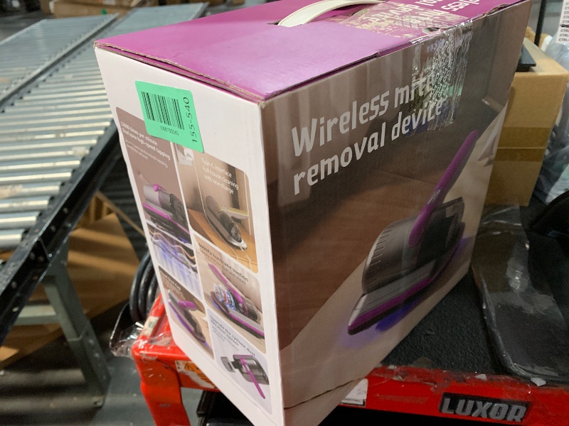 Photo 1 of ***(HEAVILY USED/ MINOR DAMAGE)***PATO Mattress Vacuum Cleaner, Wireless Handheld Bed Vacuum Cleaner with UV-C Light, HEPA Filter and Ultrasonic Vibration, 12KPa, Suitable for Beds, Sofas, Car Seats, Carpets (Purple)