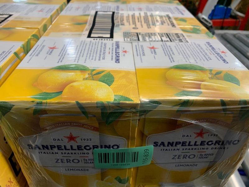 View 2 of ****EXP DATE 01.20.27****
Sanpellegrino Zero Grams Added Sugar Italian Sparkling Drinks Lemonade, Sparkling Lemon Beverage, 24 Pack of 11.15 Fl Oz Cans