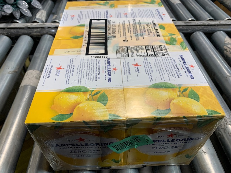 View 2 of ****EXP DATE 01.20.27****
Sanpellegrino Zero Grams Added Sugar Italian Sparkling Drinks Lemonade, Sparkling Lemon Beverage, 24 Pack of 11.15 Fl Oz Cans